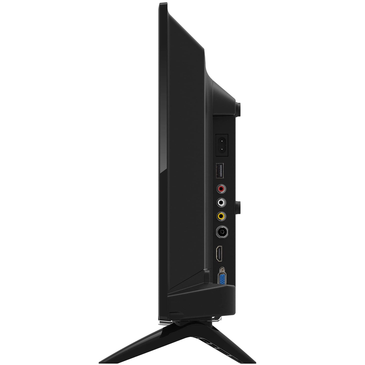 Impecca 24 inch TV HD 720p LED HDMI USB VGA Small Screen Monitor for Home Kitchen RV Camper or Office, Stereo Speakers, Wall Mountable, Full Function Remote, Non-Smart Television