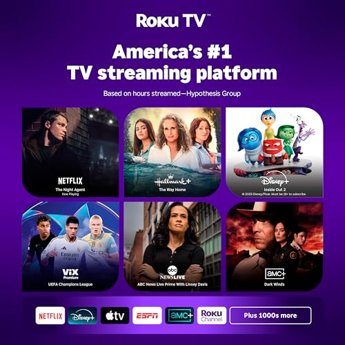 Hisense 40-Inch Class A4 Series FHD 1080p Smart Roku TV with Alexa Compatibility (40A4NR) - Dolby Audio, Slim Bezel Design, Google Assistant