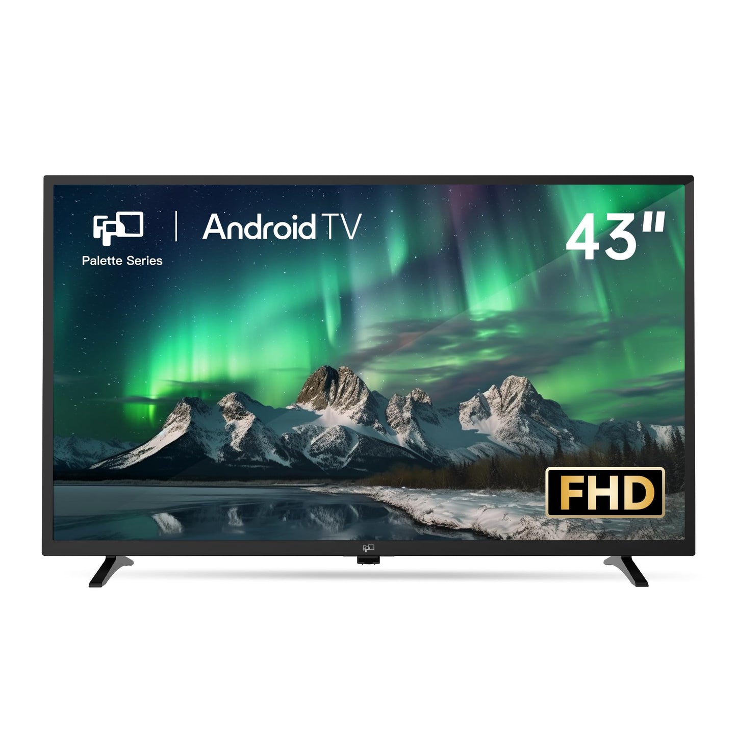 FPD 43 Inch Smart TV 4K UHD LED Flat Screen Google TV with Google Cast, Bluetooth, HDMI, Streaming Live, HDR 10, Dolby Vision, Ultra Slim Television(Canvas-Series, CG43-C3, 2025)