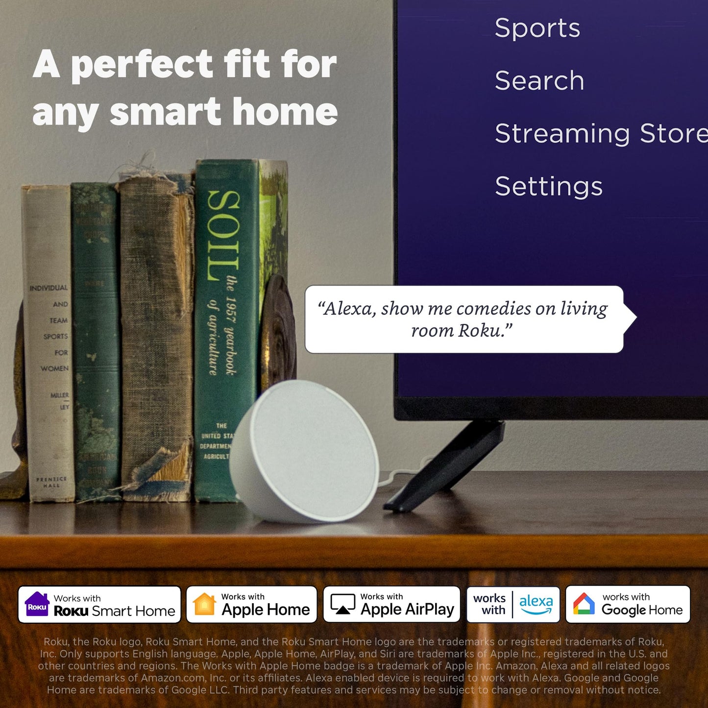 Roku Smart TV 2025 – 32-Inch Select Series, 720p HD TV – RokuTV with Voice Remote – Flat Screen LED Television with Wi-Fi for Streaming Live Local News, Sports, Family Entertainment - Amazon Exclusive