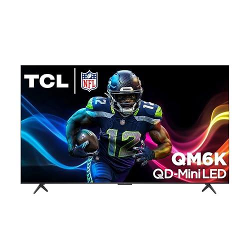 TCL 75-Inch Class QM6K Series QD-Mini LED 4K UHD Google Smart TV Best Value Mini-LED TV - QLED, 144hz, 288hz Gaming Rate, High Contrast Screen, Onkyo Audio, Dolby Atmos (75QM6K, 2025 Model)