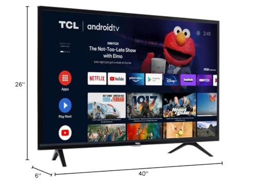 TCL 32-Inch Class 3 Series 1080p FHD LED Smart Roku TV + Wall Mount Dual-Band Wi-Fi Compatible with AlR Play Alexa and Google Assistant (Renewed)