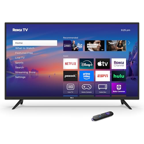 Roku Smart TV 2025 – 32-Inch Select Series, 720p HD TV – RokuTV with Voice Remote – Flat Screen LED Television with Wi-Fi for Streaming Live Local News, Sports, Family Entertainment - Amazon Exclusive