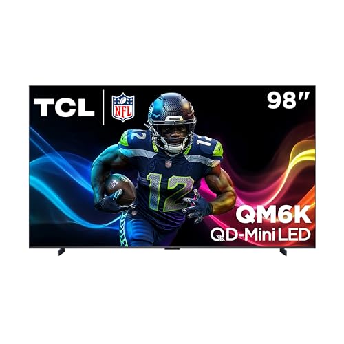 TCL 75-Inch Class QM6K Series QD-Mini LED 4K UHD Google Smart TV Best Value Mini-LED TV - QLED, 144hz, 288hz Gaming Rate, High Contrast Screen, Onkyo Audio, Dolby Atmos (75QM6K, 2025 Model)