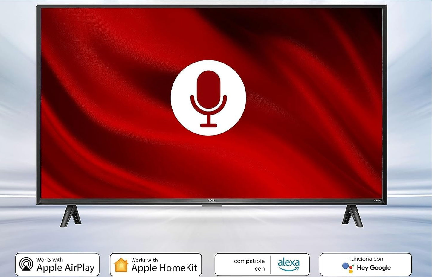 TCL 32-Inch Class -Series FHD LED Smart Roku TV + Wall Mount Works with Siri Alexa and Hey Google (Renewed)