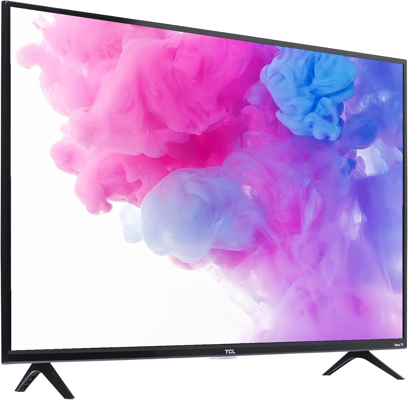TCL 32-Inch Class -Series FHD LED Smart Roku TV + Wall Mount Works with Siri Alexa and Hey Google (Renewed)