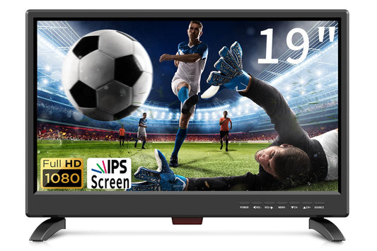 Feihe 22 Inch TV, FHD LED Flat Screen TV 1080p IPS Display w/Digital Dual Tuners ATSC/HDMI/VGA/AV/USB Suitable for Kitchen/RV/Caravan and Boat(2022 Model)