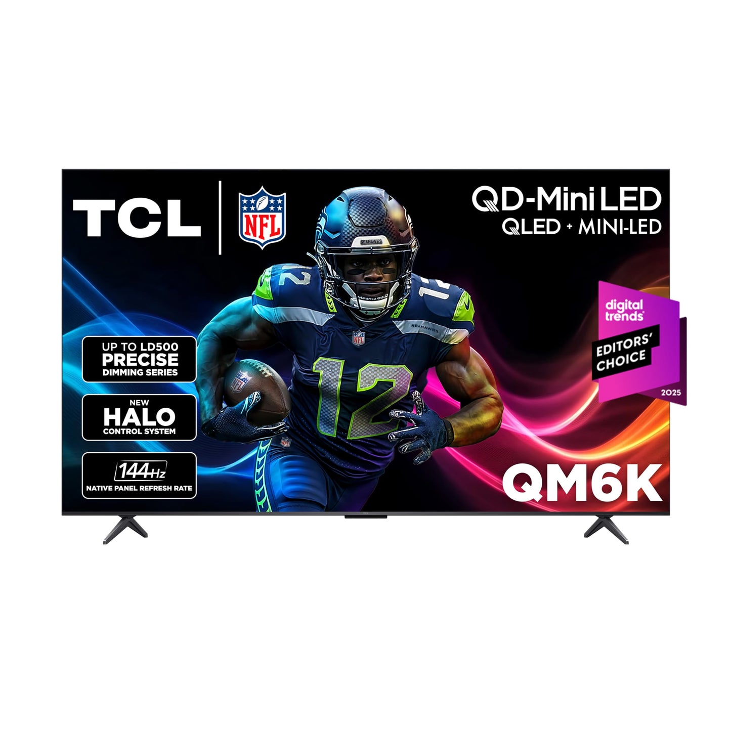 TCL 75-Inch Class QM6K Series QD-Mini LED 4K UHD Google Smart TV Best Value Mini-LED TV - QLED, 144hz, 288hz Gaming Rate, High Contrast Screen, Onkyo Audio, Dolby Atmos (75QM6K, 2025 Model)