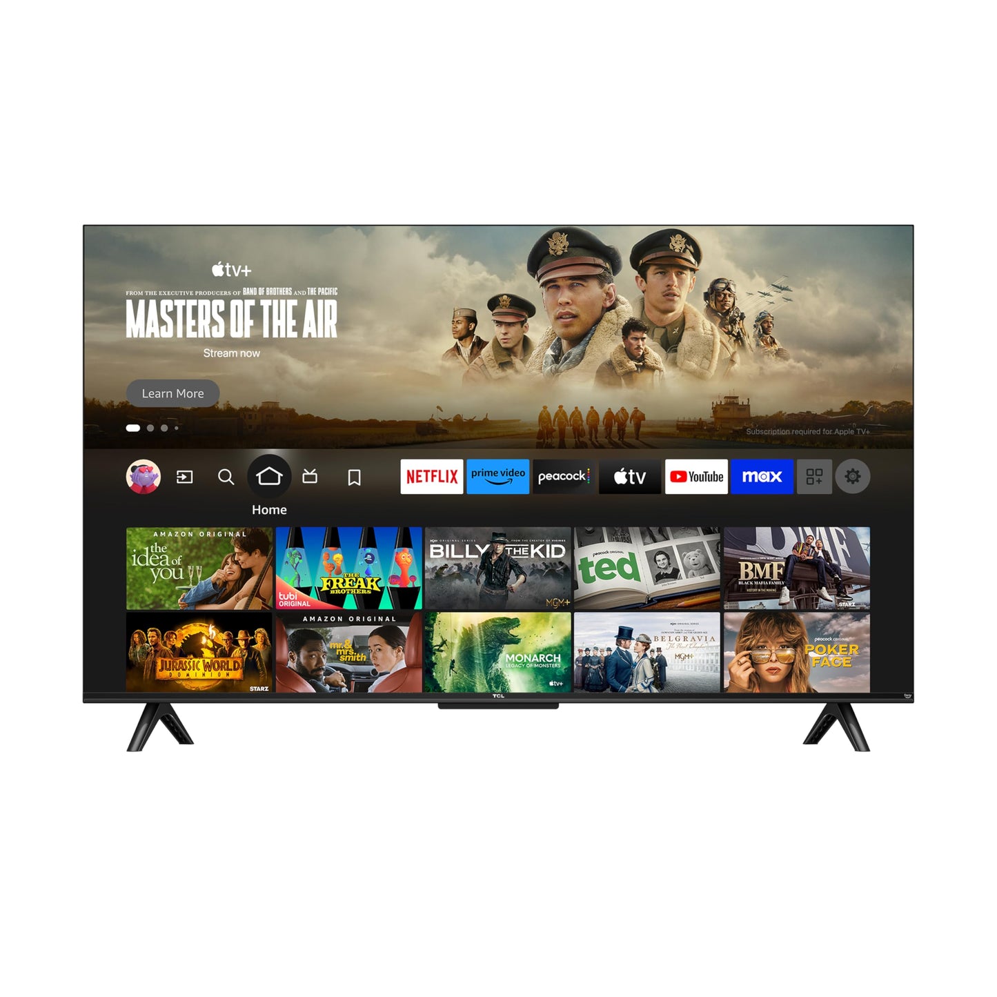 TCL 55-Inch Class S5 UHD 4K LED Smart TV with Fire TV (55S551F, 2024 Model), Dolby Vision, HDR PRO+, Dolby Atmos, Alexa Built-in with Voice Remote, Apple AirPlay 2 Compatibility, Streaming Television