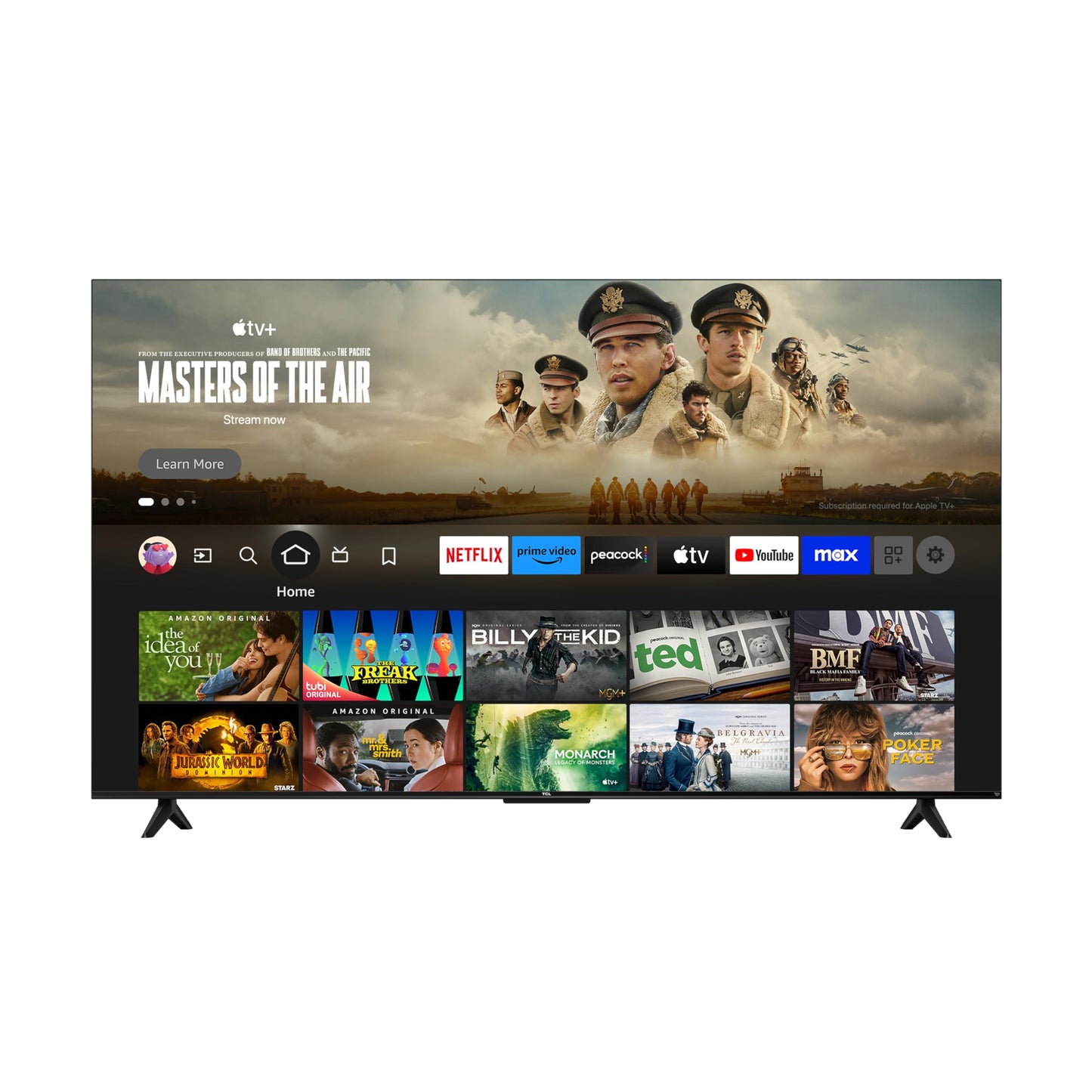 TCL 55-Inch Class S5 UHD 4K LED Smart TV with Fire TV (55S551F, 2024 Model), Dolby Vision, HDR PRO+, Dolby Atmos, Alexa Built-in with Voice Remote, Apple AirPlay 2 Compatibility, Streaming Television